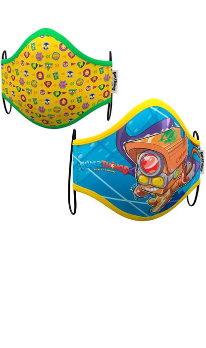 Pack 2 Mascarillas de tela Superzings™ IV infantil I Don Disfraz