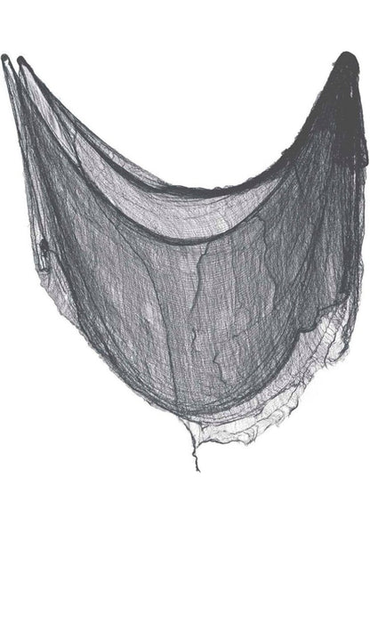 Schwarzer Halloween-Dekostoff