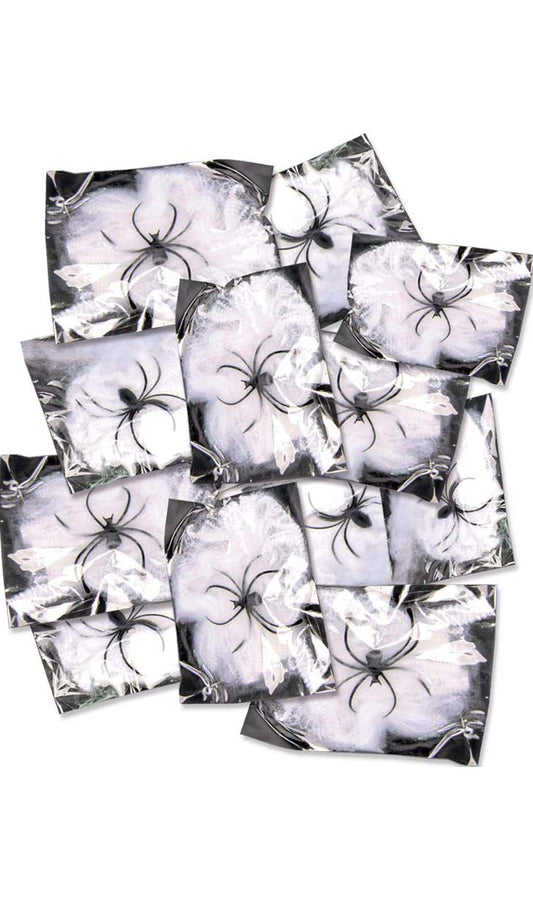 Beutel mit Spinnennetz