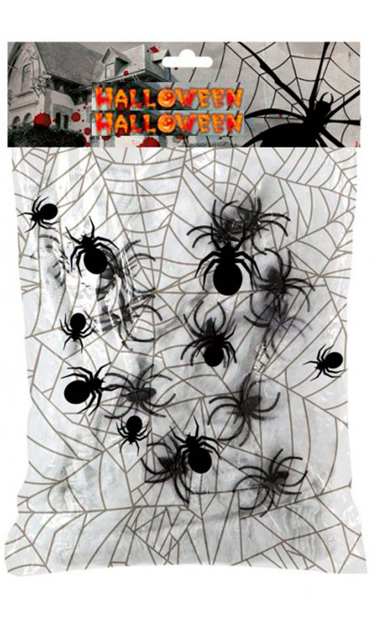 Spinnweben von 250 g weiß