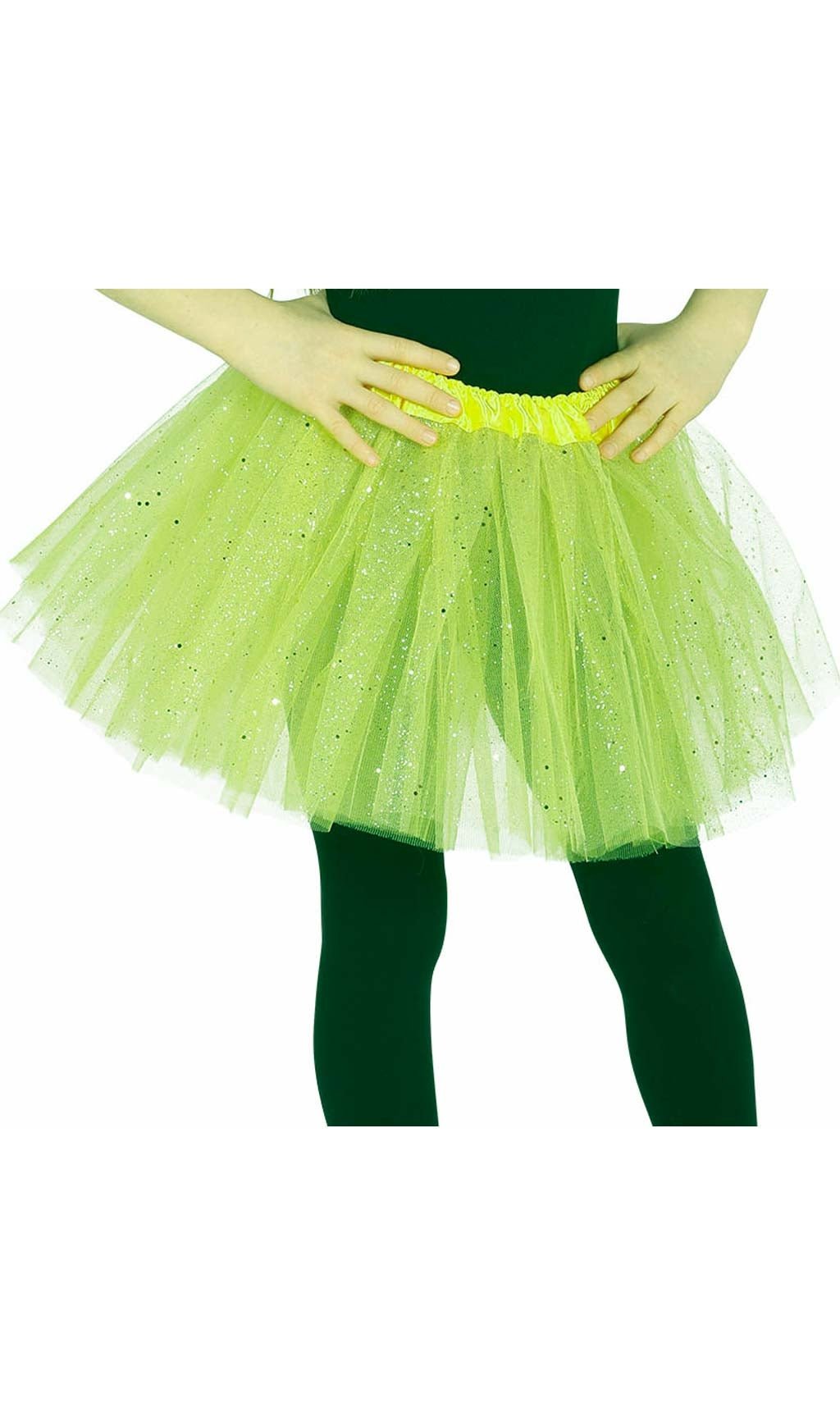 Glitzer Tutu Gelb für Kinder